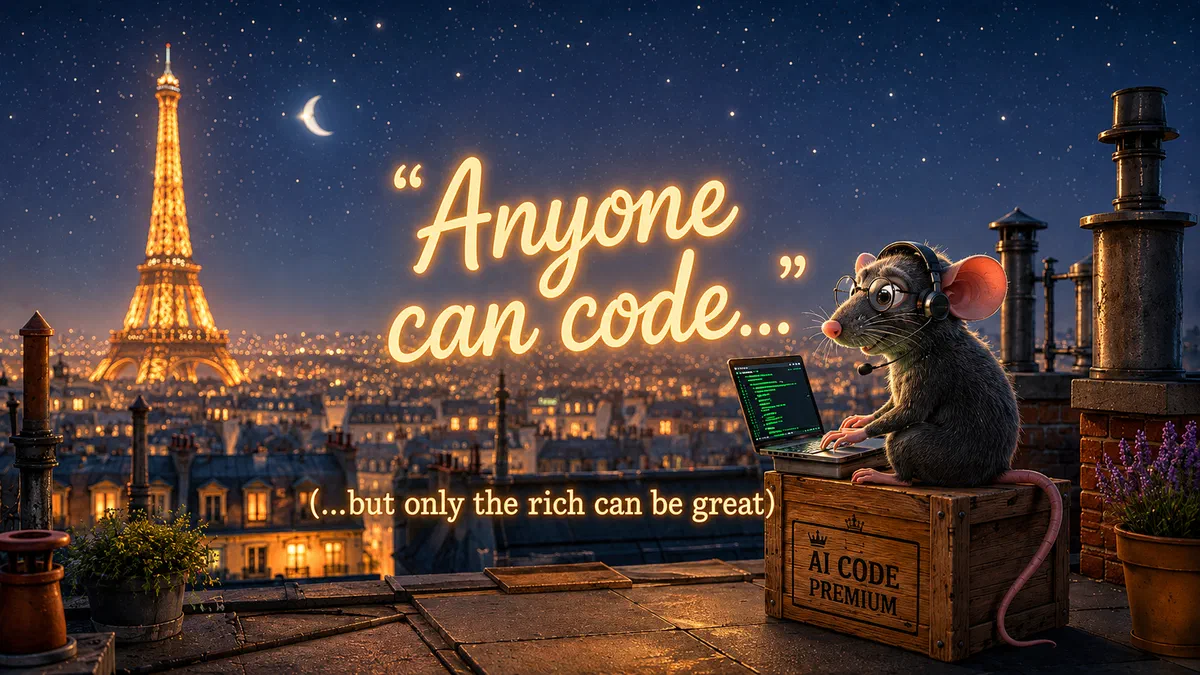 Anyone Can Code… But Only the Rich Can Be Great!