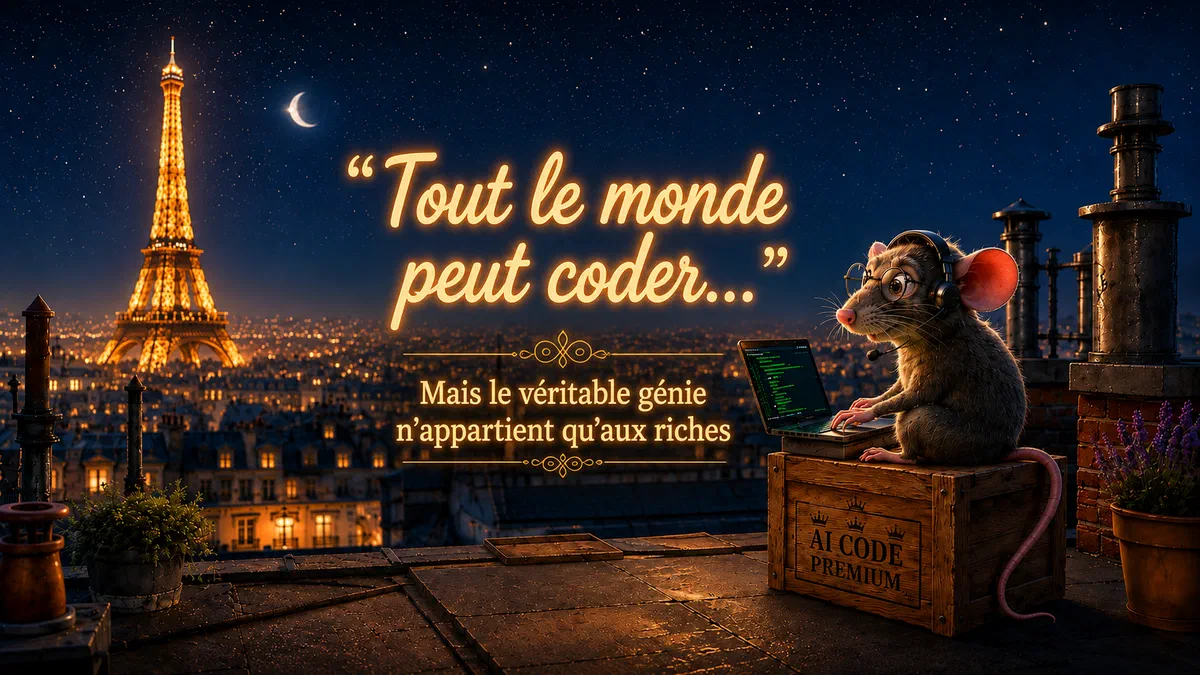 Tout le monde peut coder… mais seuls les riches peuvent être grands !