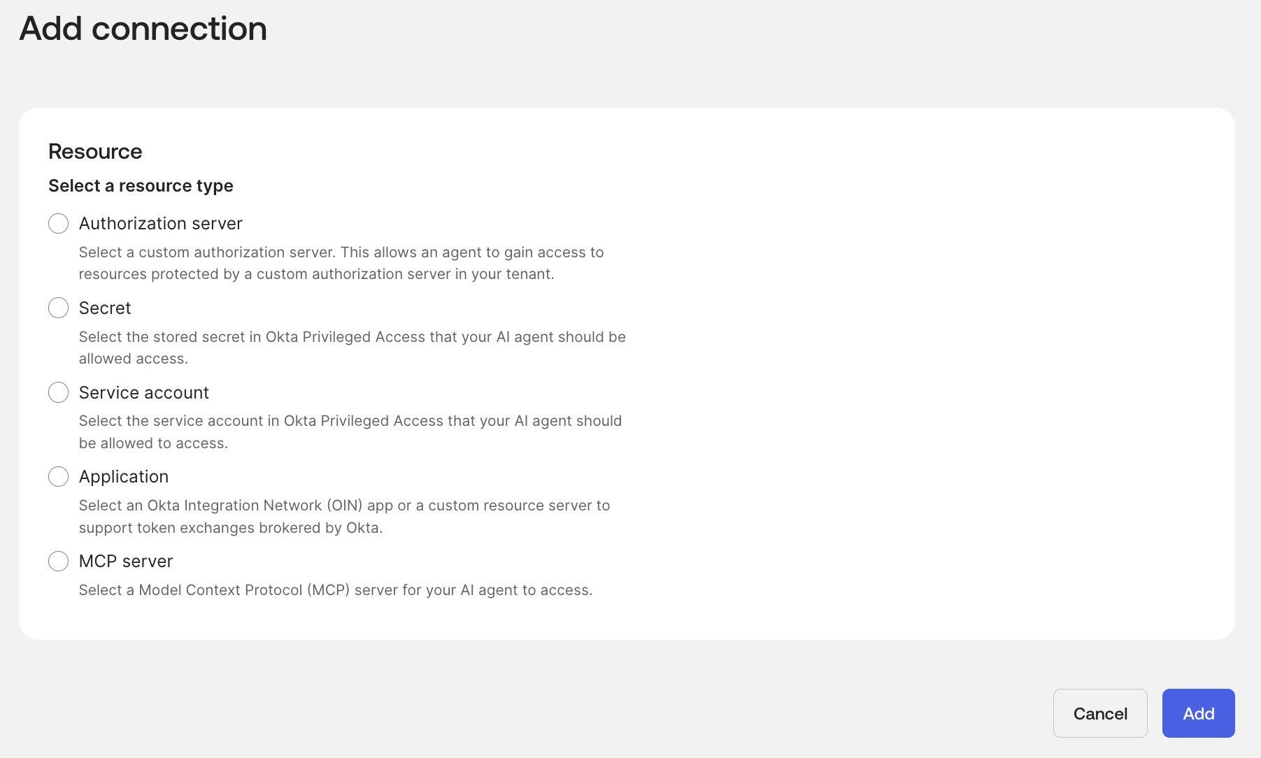 O4AA Connection Options