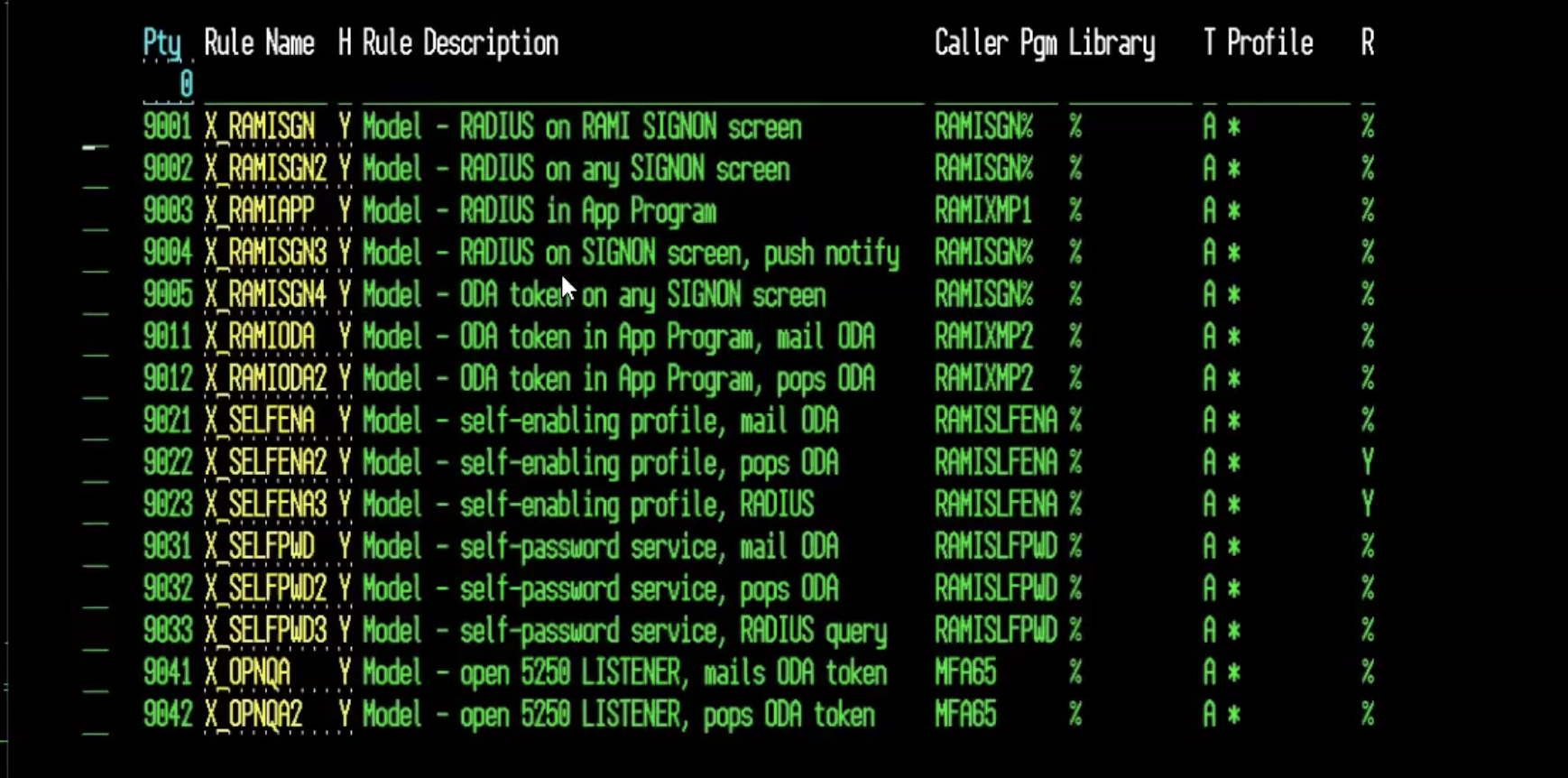 AS400 Configuration for Okta MFA using RADIUS (Precisely)